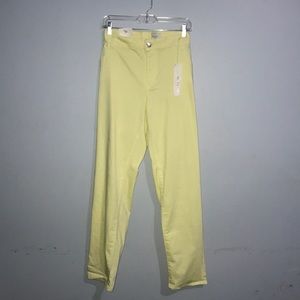 Plus Size Yellow Skinny Jeans